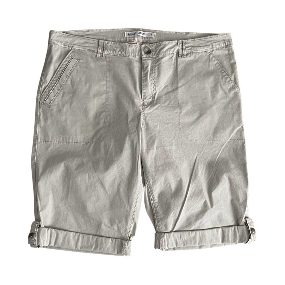 WOOLRICH Khaki Tan Cotton Spandex Chino Shorts Size 12